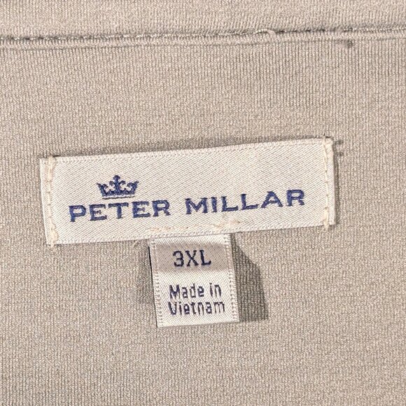 Peter Millar Crown Sport Performance Shirt Men's Size 3XL Navy Blue 1/4 Zip - Picture 4 of 11